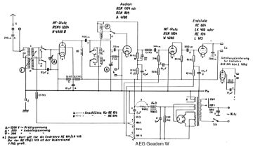 AEG W schematic circuit diagram